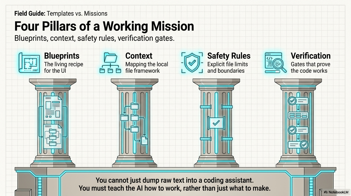 The four structural pillars of an AI mission vault
